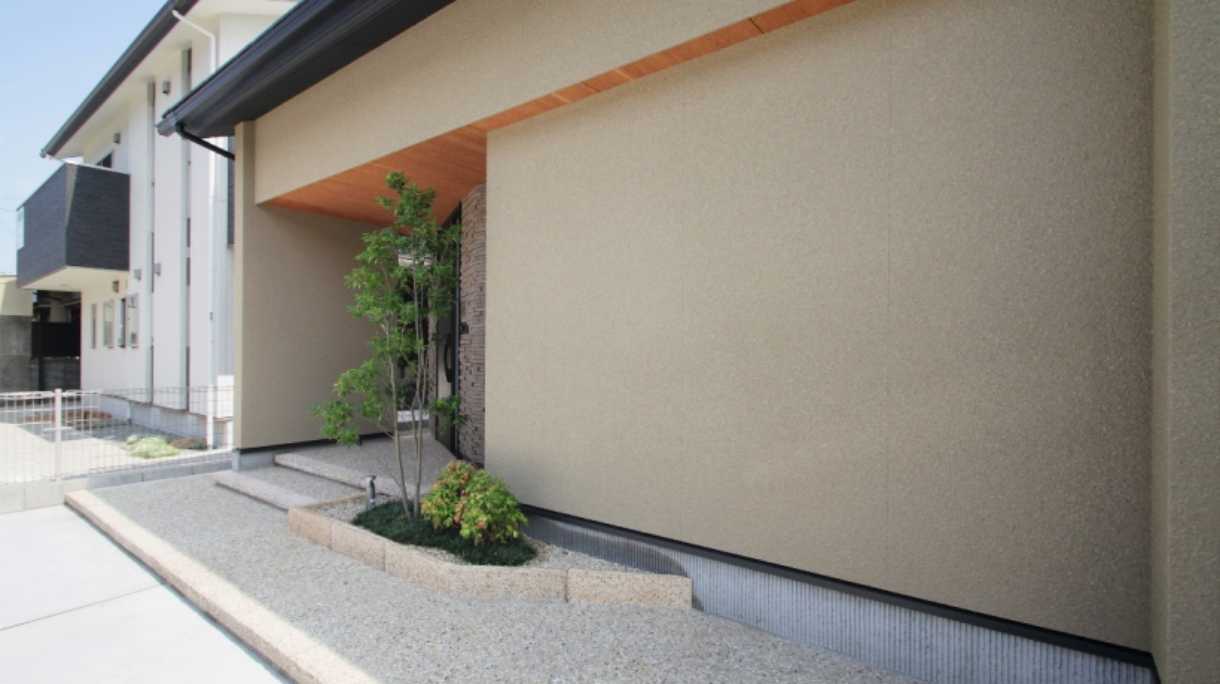 スタッコ吹付塗装